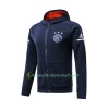 AFC Ajax Hooded Trainingsjacke 2017-18 Blau